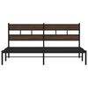 vidaXL Bettgestell ohne Matratze mit Kopfteil Braun Eiche 190x200 cm