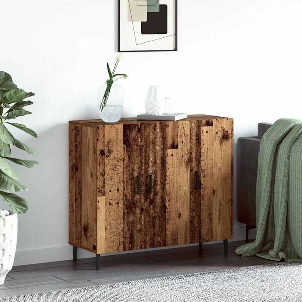 vidaXL Sideboard Altholz 90 x 34 x 80 cm Holzwerkstoff