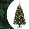vidaXL K&uuml;nstlicher Weihnachtsbaum mit Kugeln 120 cm 150 LEDs