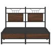 vidaXL Bettgestell ohne Matratze Braun Eiche 120x200 cm Holzwerkstoff