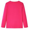 Kinder-Langarmshirt Knallrosa 104