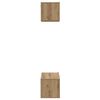 vidaXL TV-Schrankset Wandmontiert 2 pcs Artisan-Eiche Holzwerkstoff