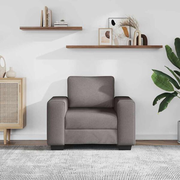 vidaXL Sessel Taupe 60 cm Stoff