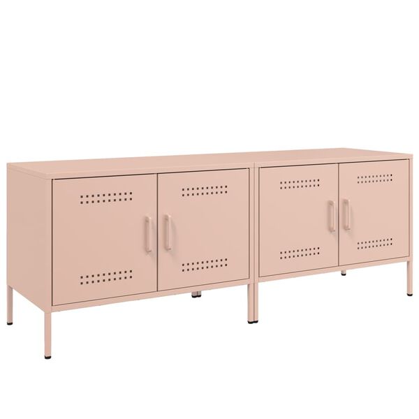 vidaXL TV-Schr&auml;nke 2 Stk. Rosa 68x39x50,5 cm Stahl