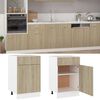 vidaXL Schubunterschrank Lyon Sonoma-Eiche 50x46x81,5 cm Holzwerkstoff