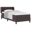 vidaXL Boxspringbett mit Kopfteil Dunkelbraun 80 x 200 cm Stoff