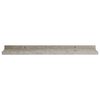 vidaXL Wandregale 2 Stk. Betongrau 60x9x3 cm