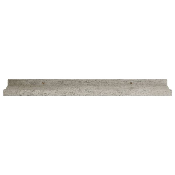 vidaXL Wandregale 2 Stk. Betongrau 60x9x3 cm