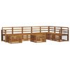 vidaXL Outdoor-Sofagarnitur 9 Stk. Natur