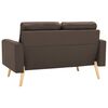 vidaXL 2-Sitzer-Sofa Braun Stoff
