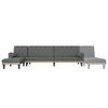 vidaXL Schlafsofa in L-Form Dunkelgrau 260x140x70 cm Stoff