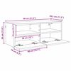 vidaXL TV-Wandschrank Schwarz Eichen-Optik 80 x 30 x 30 cm