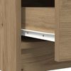 vidaXL Sideboard mit Schublade Artisan-Eiche 71x35x65 cm Holzwerkstoff