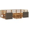 vidaXL Outdoor-Sofagarnitur 7 pcs Natur Massivholz Akazie