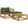 vidaXL 3 stk. Modulares Sofaset mit Kissen