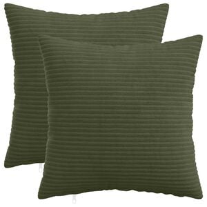vidaXL Kissenbezug 2 pcs HEERLEN Gr&uuml;n 30 x 30 cm Cord