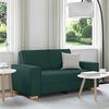 vidaXL 2-Sitzer Sofa Dunkelgr&uuml;n 120 cm Stoff