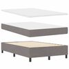 vidaXL Boxspringbett mit Matratze mit LED Taupe 120 x 190 cm Stoff