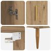 vidaXL Highboard 2 pcs Artisan-Eiche Holzwerkstoff
