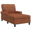 vidaXL Lounge-Liege Braun Kunstleder 91 x 157 x 91 cm