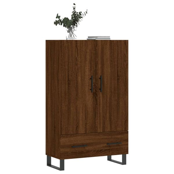 vidaXL Highboard Braun Eichen-Optik 69,5x31x115 cm Holzwerkstoff