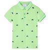 Kinder-Poloshirt Neongr&uuml;n 104