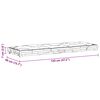 vidaXL Palettenkissen Baumwolle 120&times;40&times;7 cm Grau