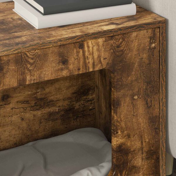 vidaXL Katzenhaus Ger&auml;ucherte Eiche 51 x 30 x 42,5 cm Holzwerkstoff