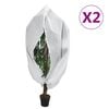 vidaXL Wintervlies mit Rei&szlig;verschluss 2 Stk. 70 g/m&sup2; 3,14x2,5 m