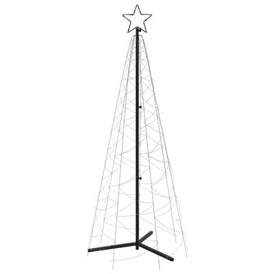 vidaXL LED-Weihnachtsbaum Kegelform Mehrfarbig 200 LEDs 70x180 cm