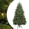 vidaXL Künstlicher Weihnachtsbaum Grün 240 cm PVC und Metall
