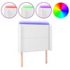 vidaXL LED Kopfteil Wei&szlig; 103x16x118/128 cm Kunstleder