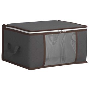 vidaXL Aufbewahrungsbox mit transparentem Seitenfenster Anthrazit
