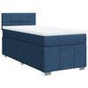 vidaXL Boxspringbett mit Matratze Blau 90x190 cm Stoff