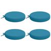vidaXL 4-teilige Sitzkissen SOEST 4 stk. 100 % Polyester Himmelblau