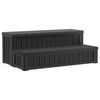 vidaXL Hot Tub Step mit Stauraum 2-Stufen Schwarz 93 x 57 x 35 cm PP