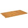 vidaXL Badematte Uni Braun 100 x 55 cm Massives Akazienholz