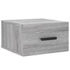 vidaXL Wand-Nachttisch Grau Sonoma 35x35x20 cm