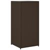 vidaXL Gartenschrank Braun 55x55x111 cm Poly Rattan