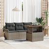 vidaXL Garten-Sofa-Set mit Kissen 5 pcs Grau