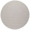 vidaXL Innen- und Au&szlig;enteppich PALMERAS Creme &Oslash; 120 CM Polyester