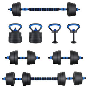 vidaXL 4-in-1 Kurzhantel Langhantel Kettlebell Set 20 kg