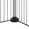 vidaXL 20-tlg. Haustierkäfig mit Tür Schwarz 35x35 cm Stahl