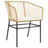 vidaXL Garten Essgruppe 5 pcs Braun Poly-Rattan