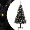vidaXL Weihnachtsbaum Schwarz 150 cm PVC