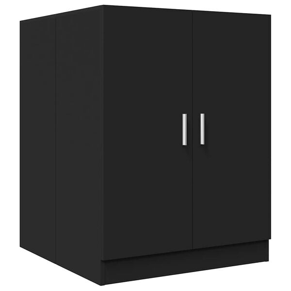 vidaXL Waschmaschinenschrank Schwarz 71x71,5x91,5 cm