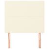 vidaXL Kopfteil Creme 80x5x118/128 cm Kunstleder