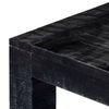 vidaXL Couchtisch Schwarz 110x50x35 cm Massives Mangoholz