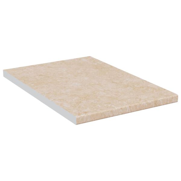 vidaXL K&uuml;chenarbeitsplatte Beige mit Marmor-Struktur 40x60x2,8 cm