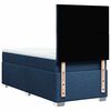 vidaXL Boxspringbett mit Matratze Blau 90x200 cm Stoff